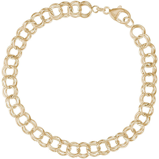 Double Link Classic Bracelet with Lobster Claw