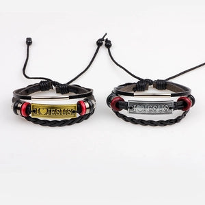 Multi Layer Leather Tri Band Bracelet