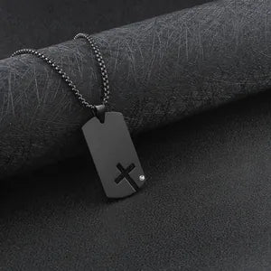 Faith Dog Tag Necklace