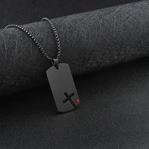 Faith Dog Tag Necklace