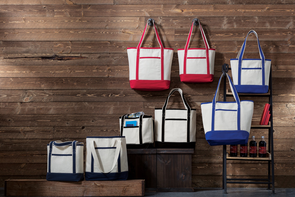 Medium Cotton Canvas Boat Tote