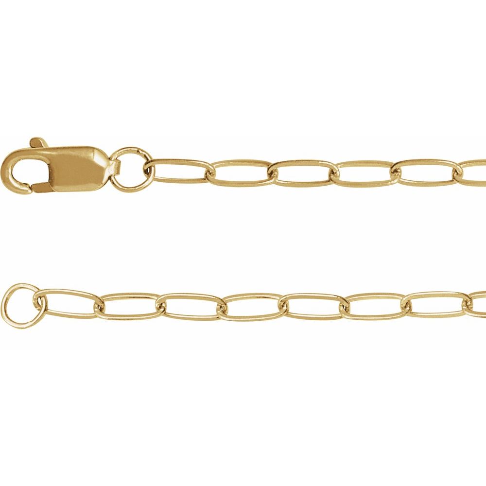 14K Yellow Gold Diamond Cross Charm Bracelet