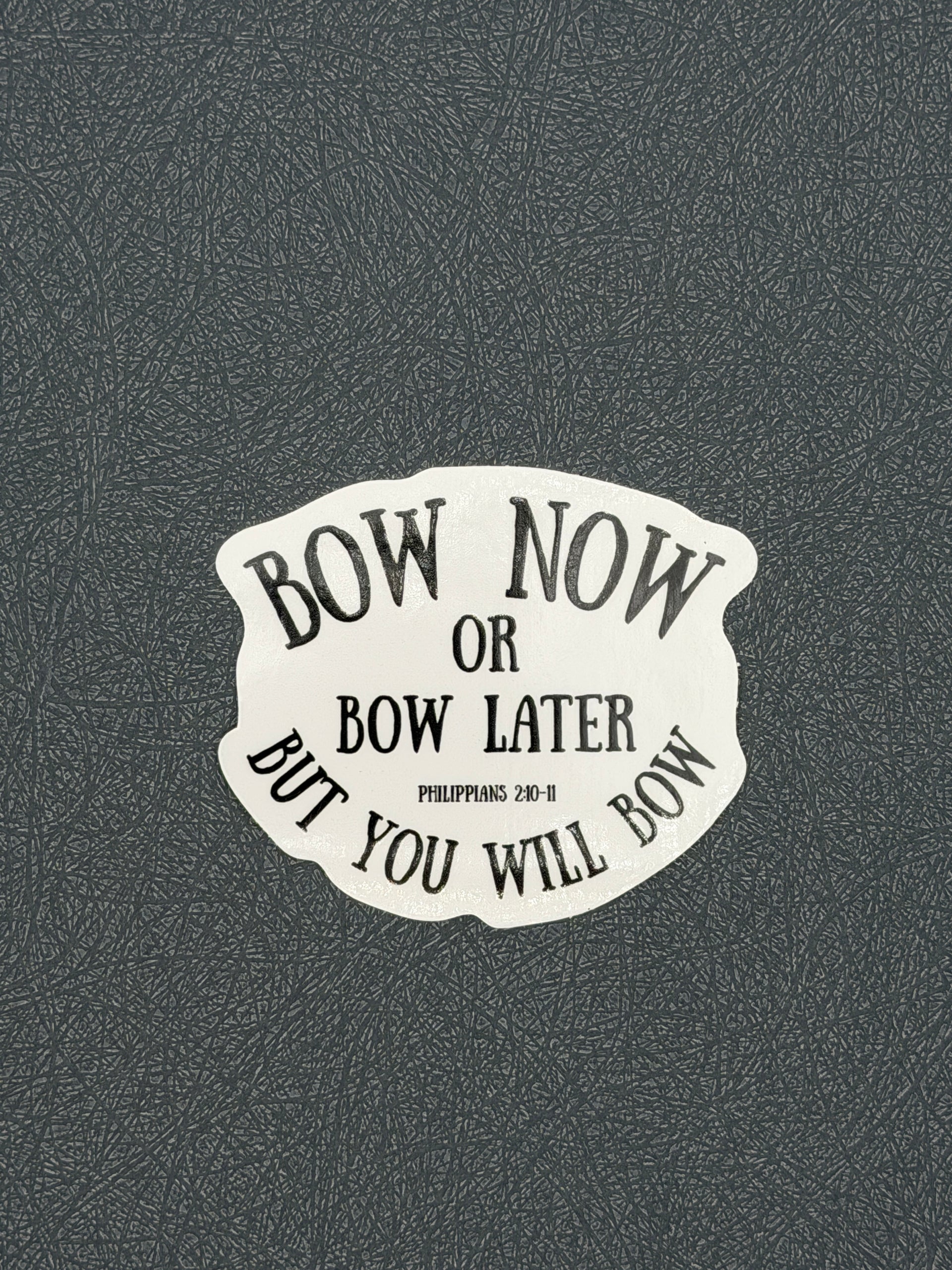 Bow now or bow later