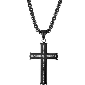 I Can Do All Things Black Cross