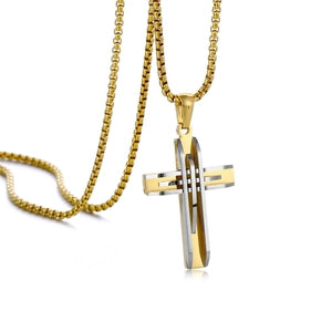 Layered Cross Necklace