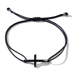 Drawstring Cross Bracelet