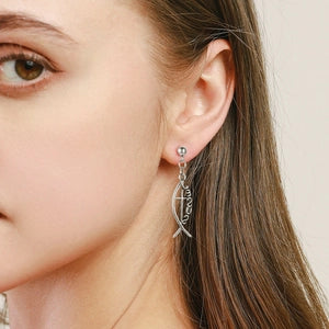 Jesus Fish Earring