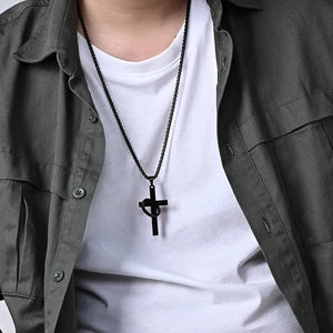 Cross With Ring necklace