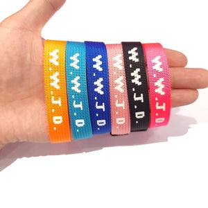 WWJD Printed Wristband