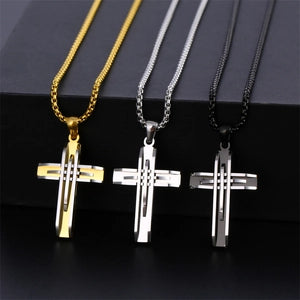 Layered Cross Necklace