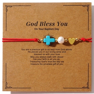Love Peace and Joy Handmade Woven Bracelet