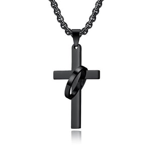 Cross With Ring necklace