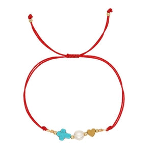 Love Peace and Joy Handmade Woven Bracelet