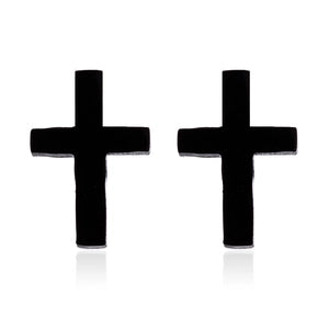 Tiny Cross Earrings