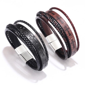 Quad Leather Bracelet