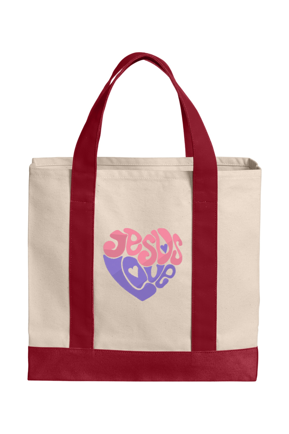 Cotton Canvas Two-Tone Tote