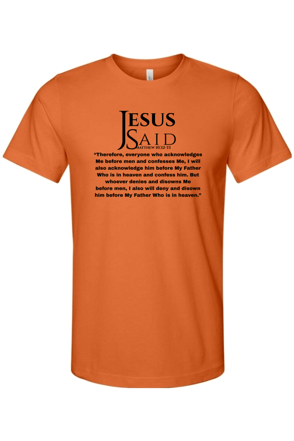 Jesus Said Matthew 10:32-33