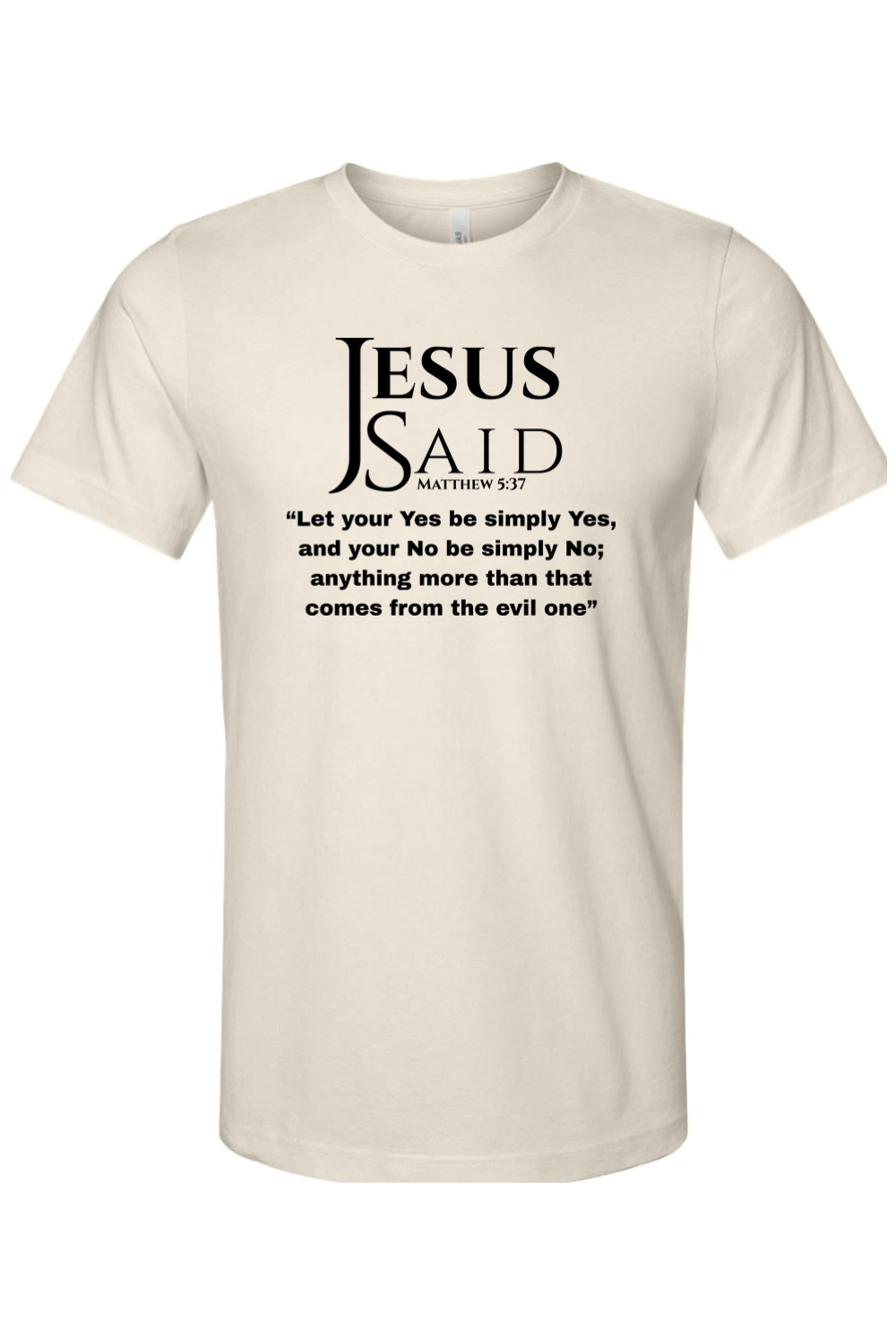 Jesus Said Matthew 5:37