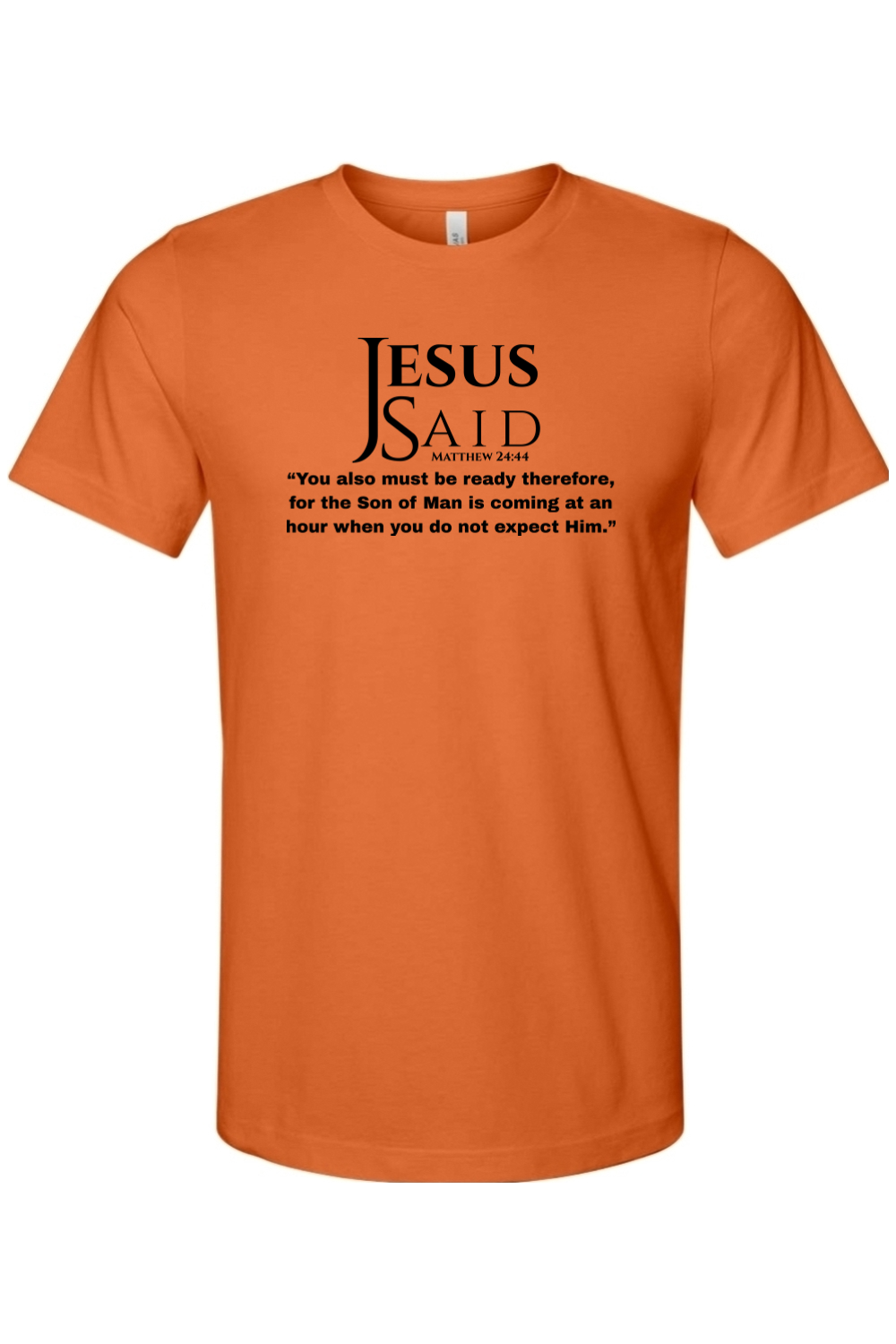 Jesus Said Matthew 24:44