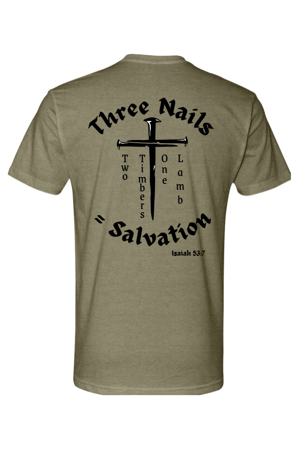 Three nails two timbers one Lamb