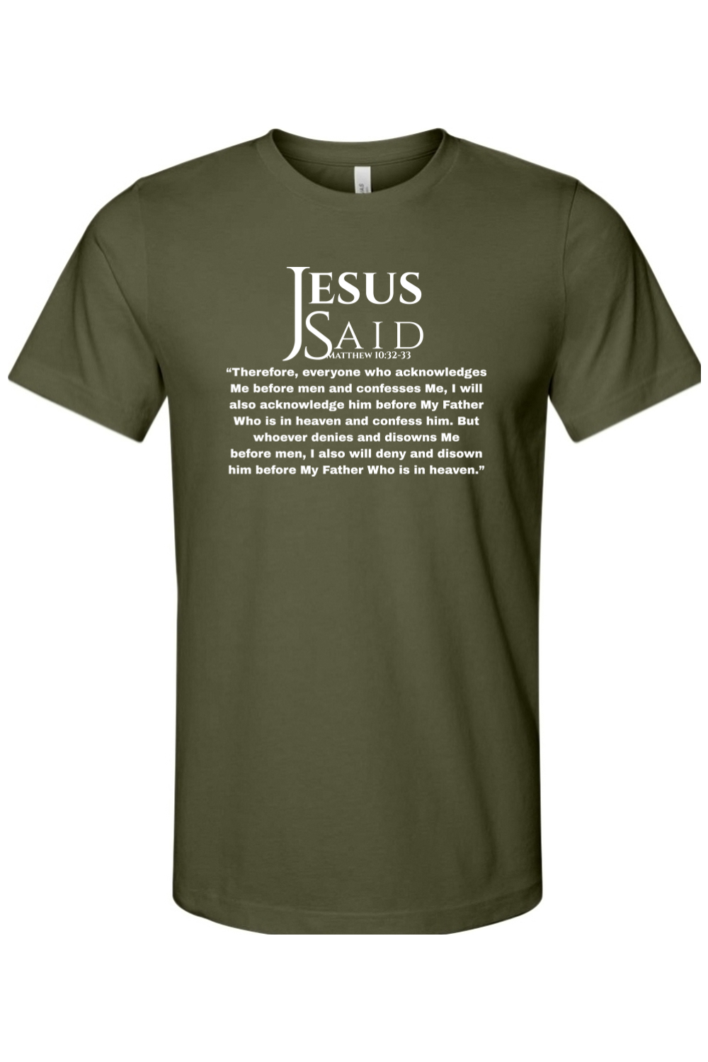 Jesus Said Matthew 10:32-33