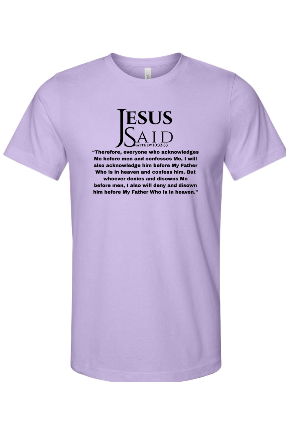 Jesus Said Matthew 10:32-33
