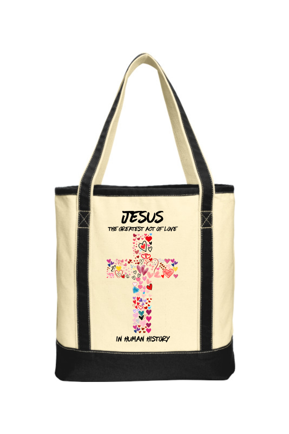 Large Cotton Canvas Boat Tote