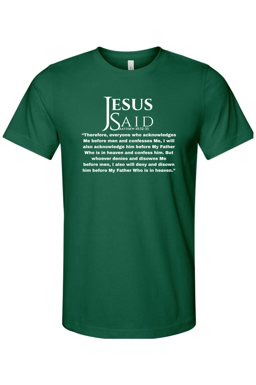 Jesus Said Matthew 10:32-33