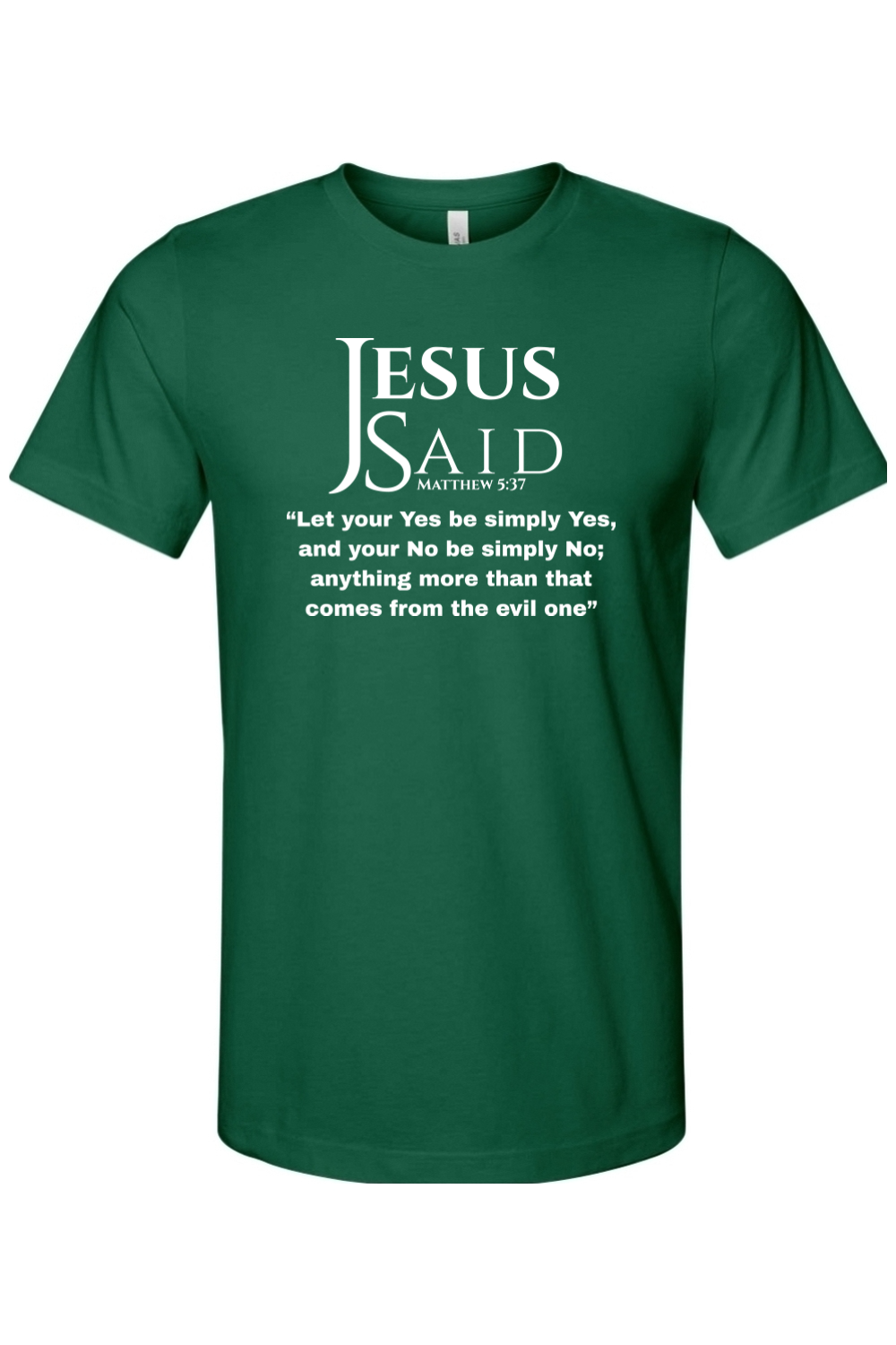 Jesus Said Matthew 5:37