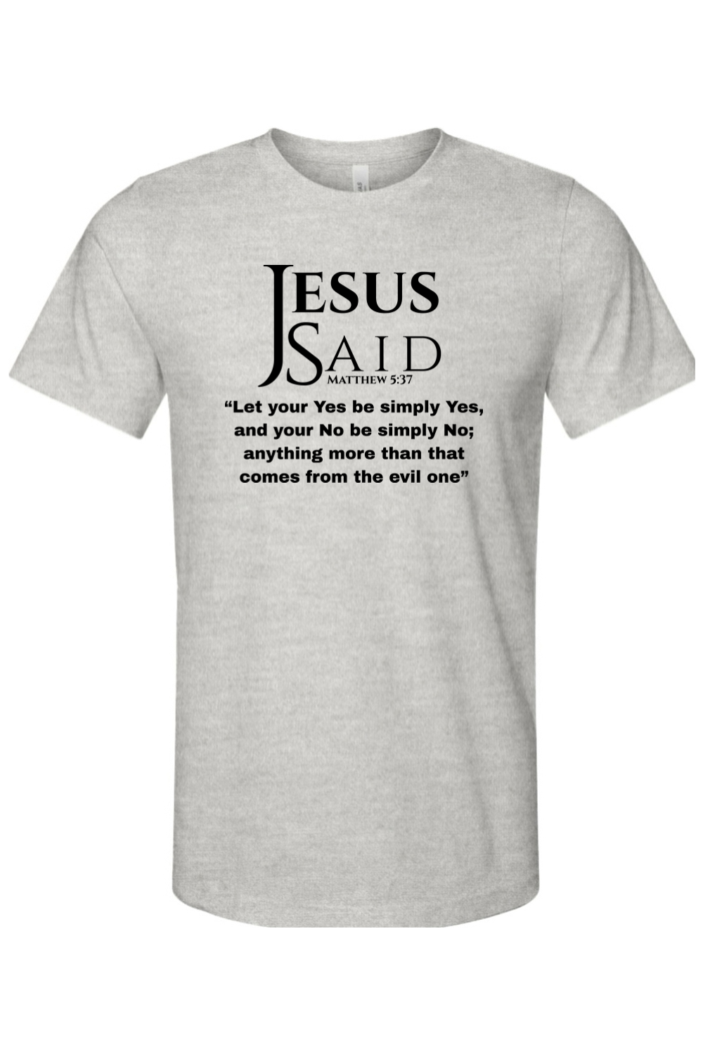 Jesus Said Matthew 5:37