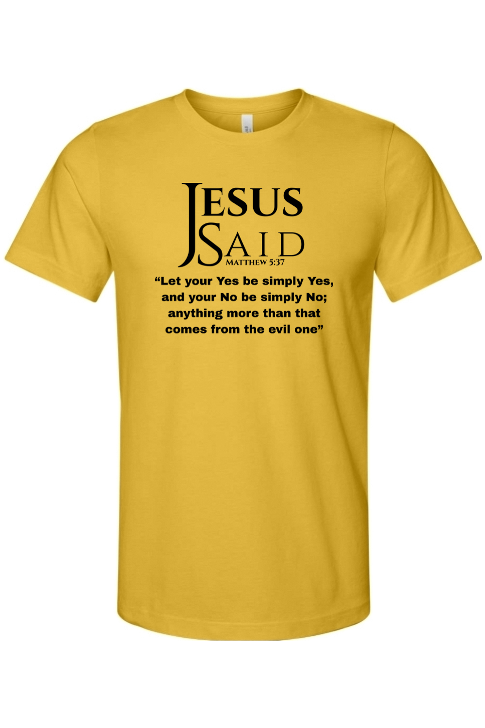 Jesus Said Matthew 5:37