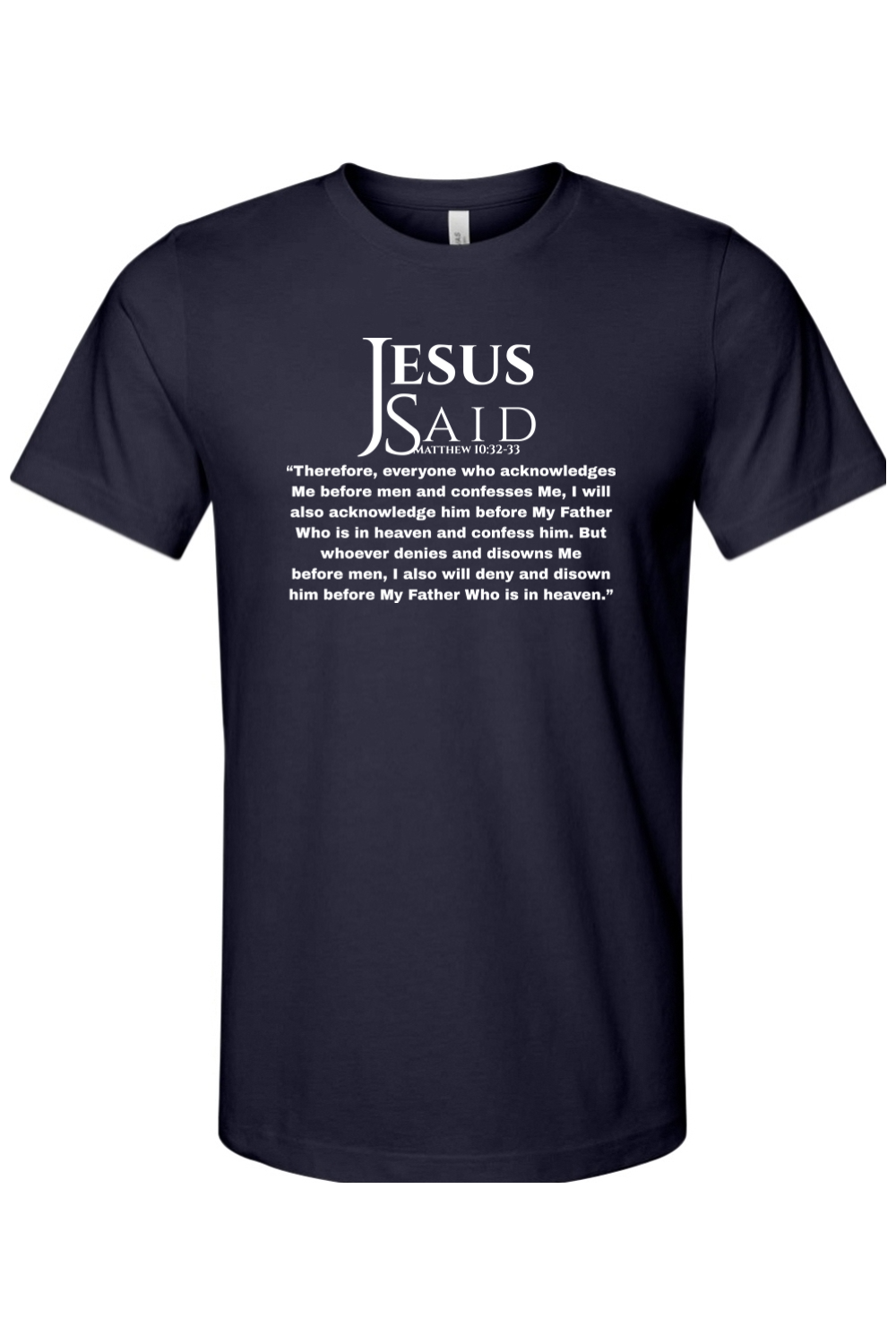 Jesus Said Matthew 10:32-33