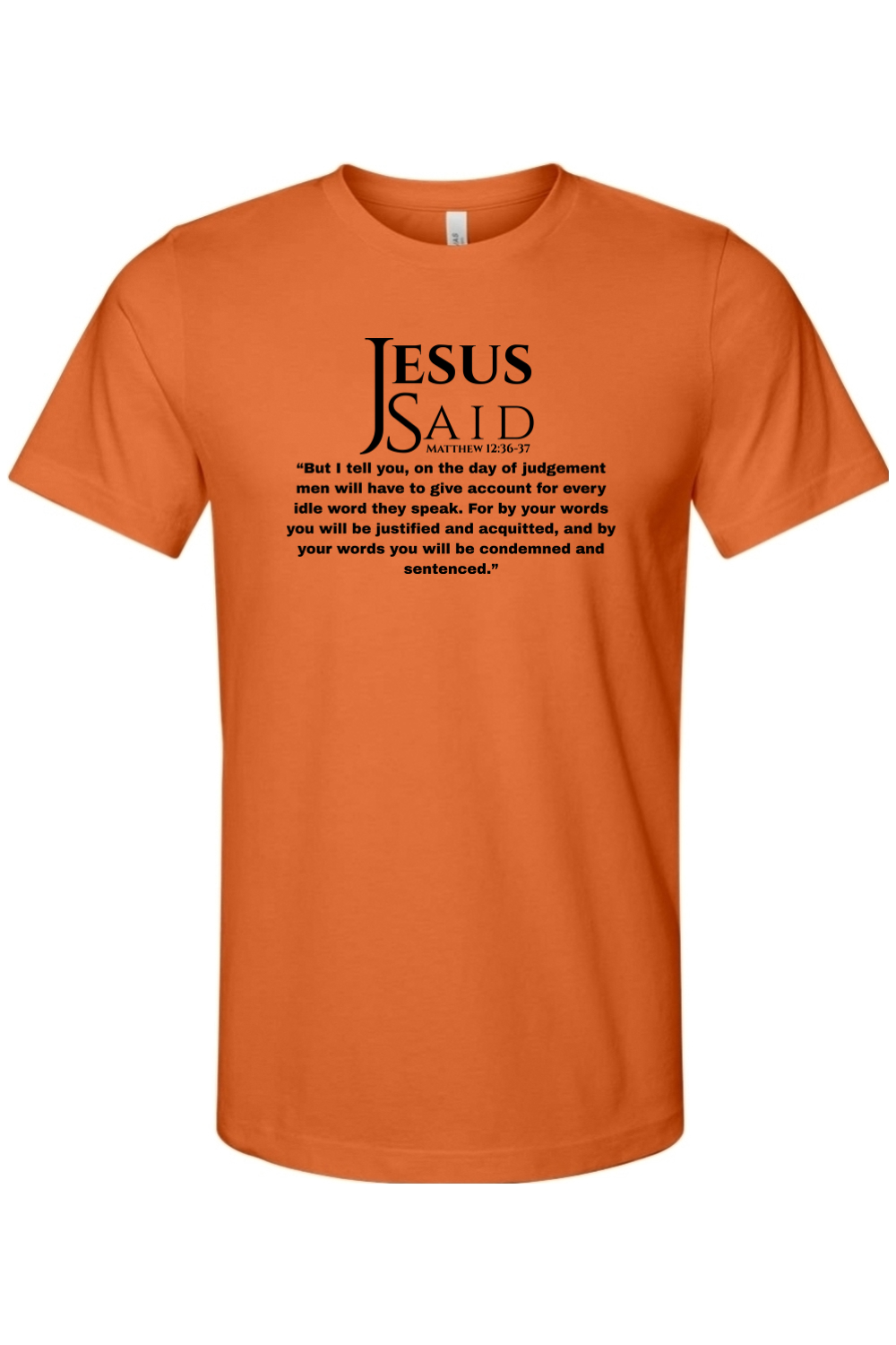 Jesus Said Matthew 12:36-37