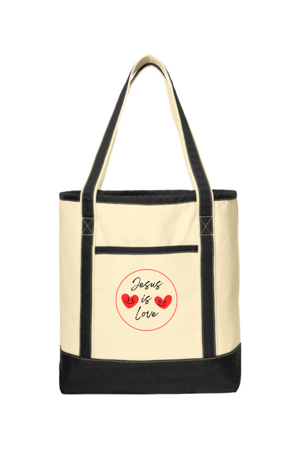 Large Cotton Canvas Boat Tote