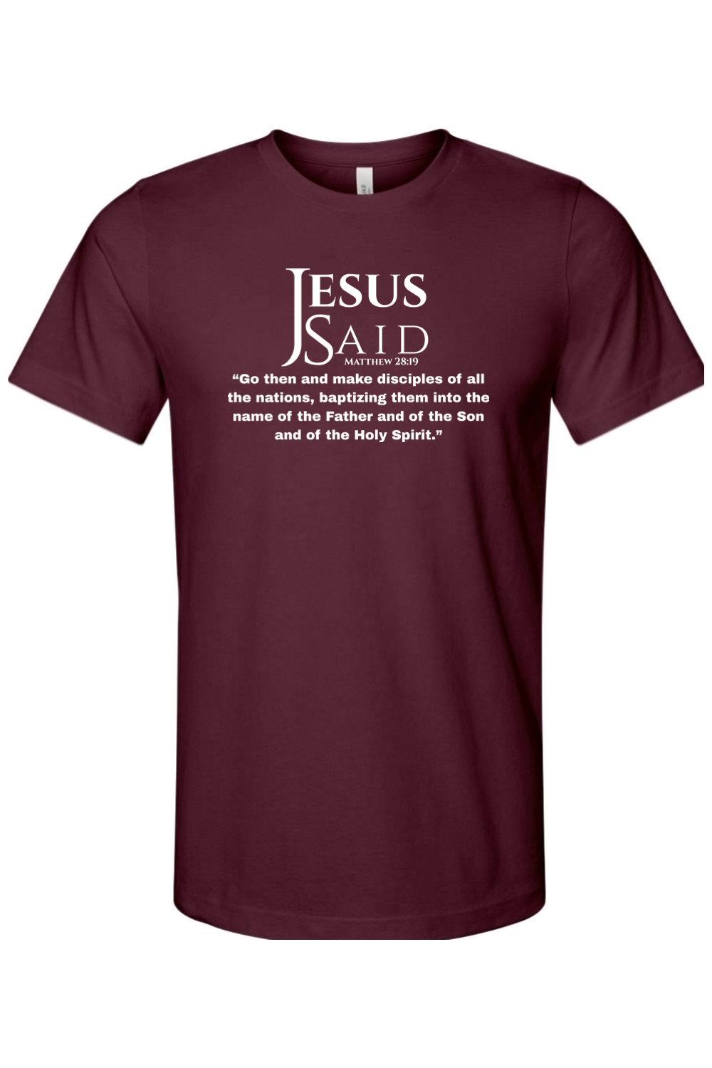 Jesus Said Matthew 28:19