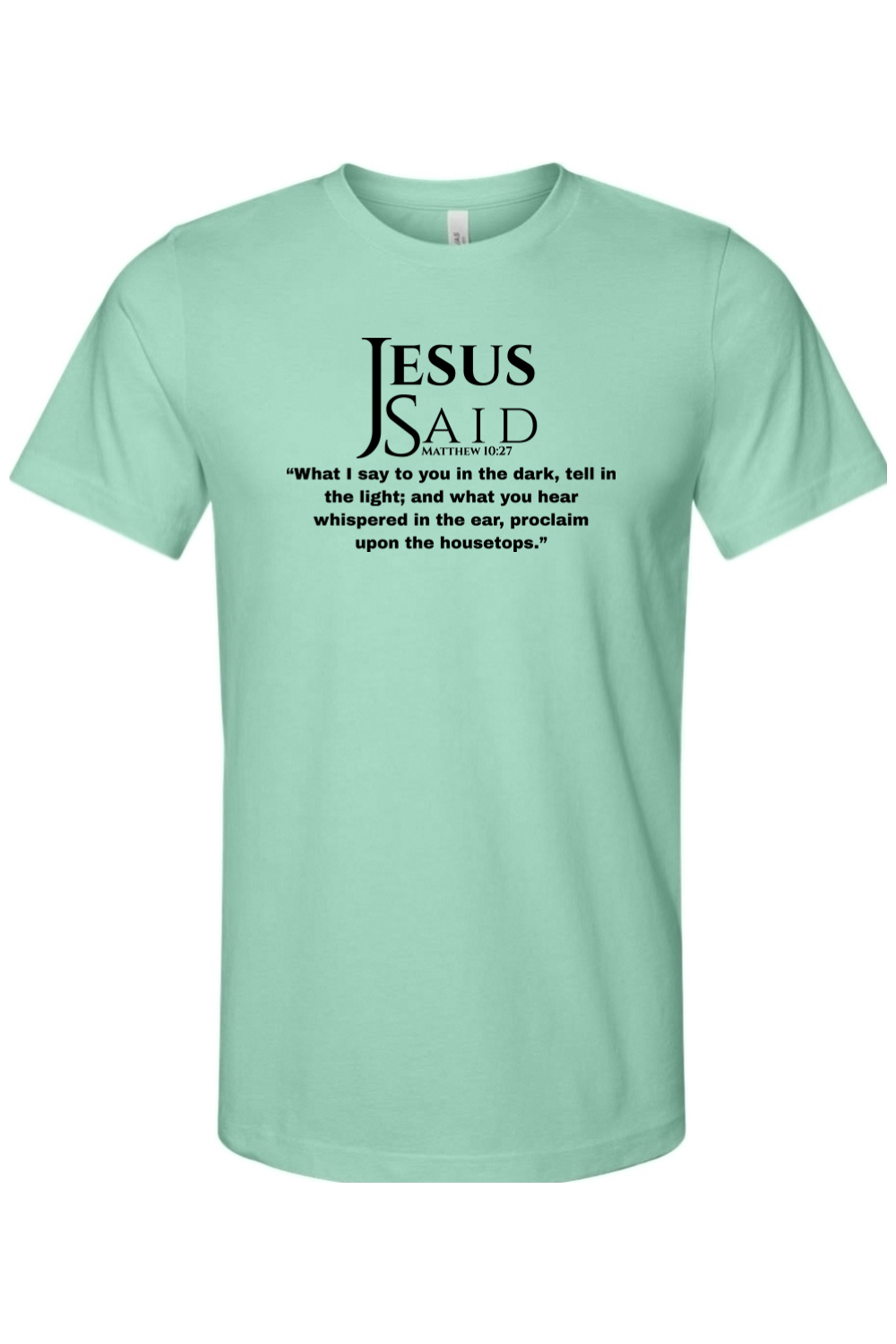 Jesus Said Matthew 10:27