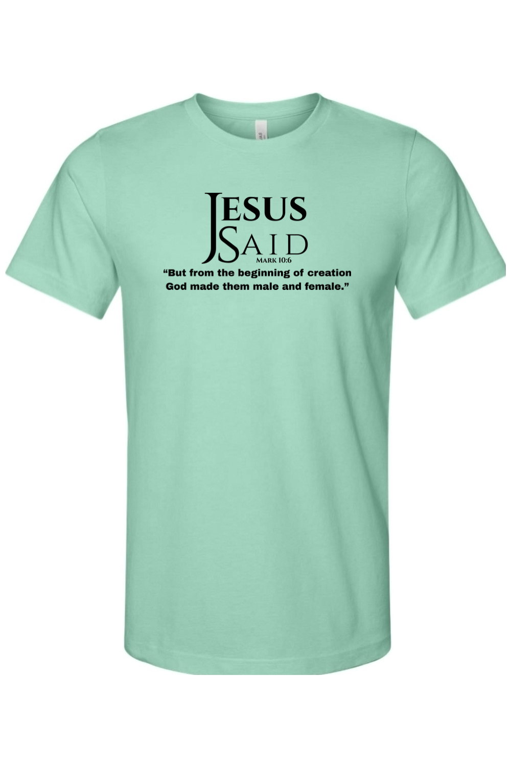Jesus Said Mark 10:6