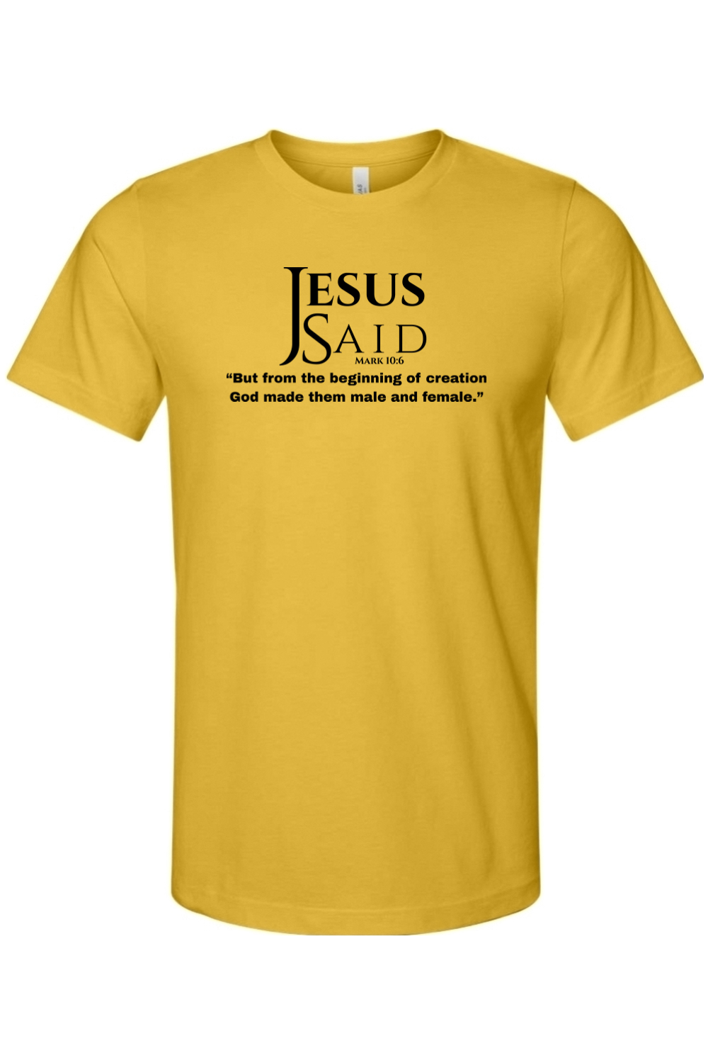 Jesus Said Mark 10:6