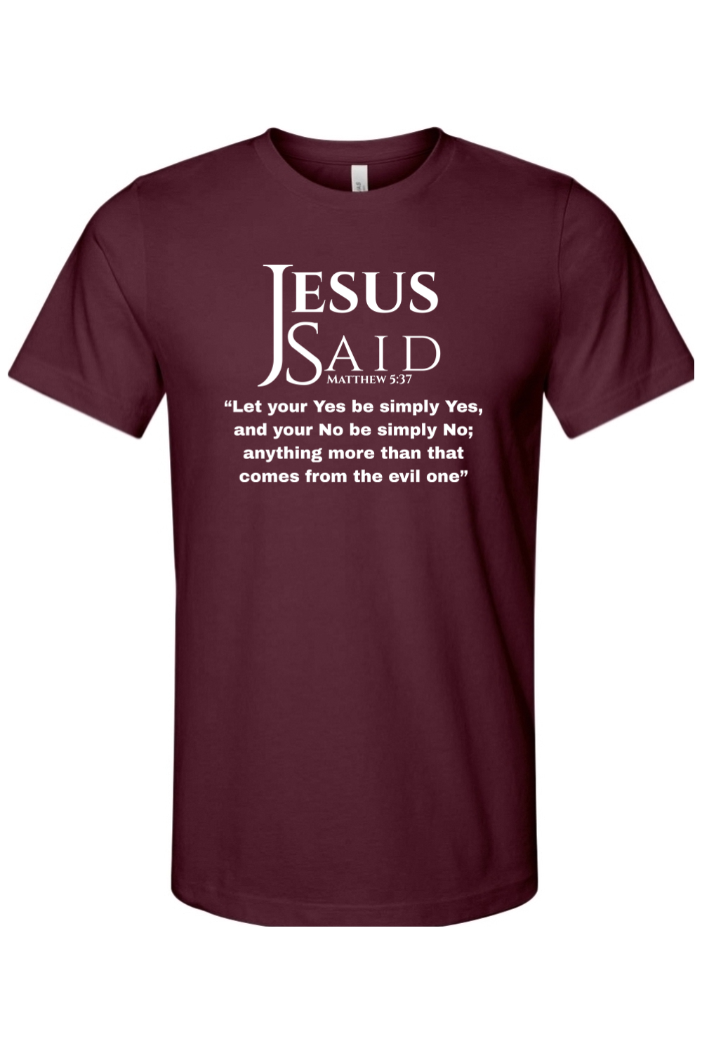 Jesus Said Matthew 5:37