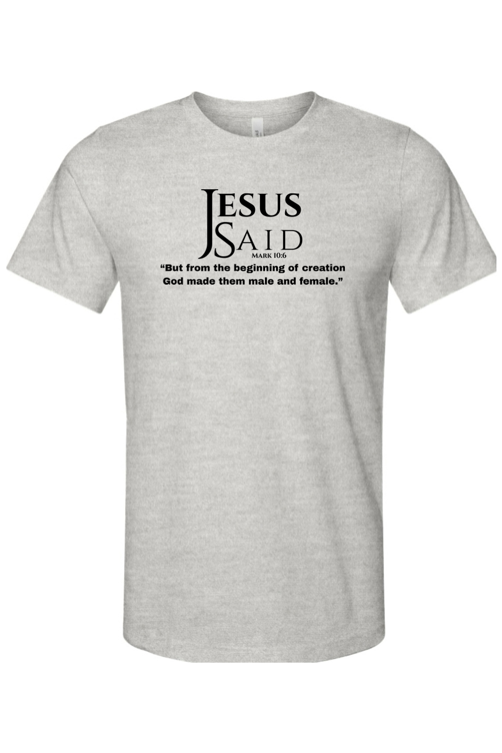 Jesus Said Mark 10:6