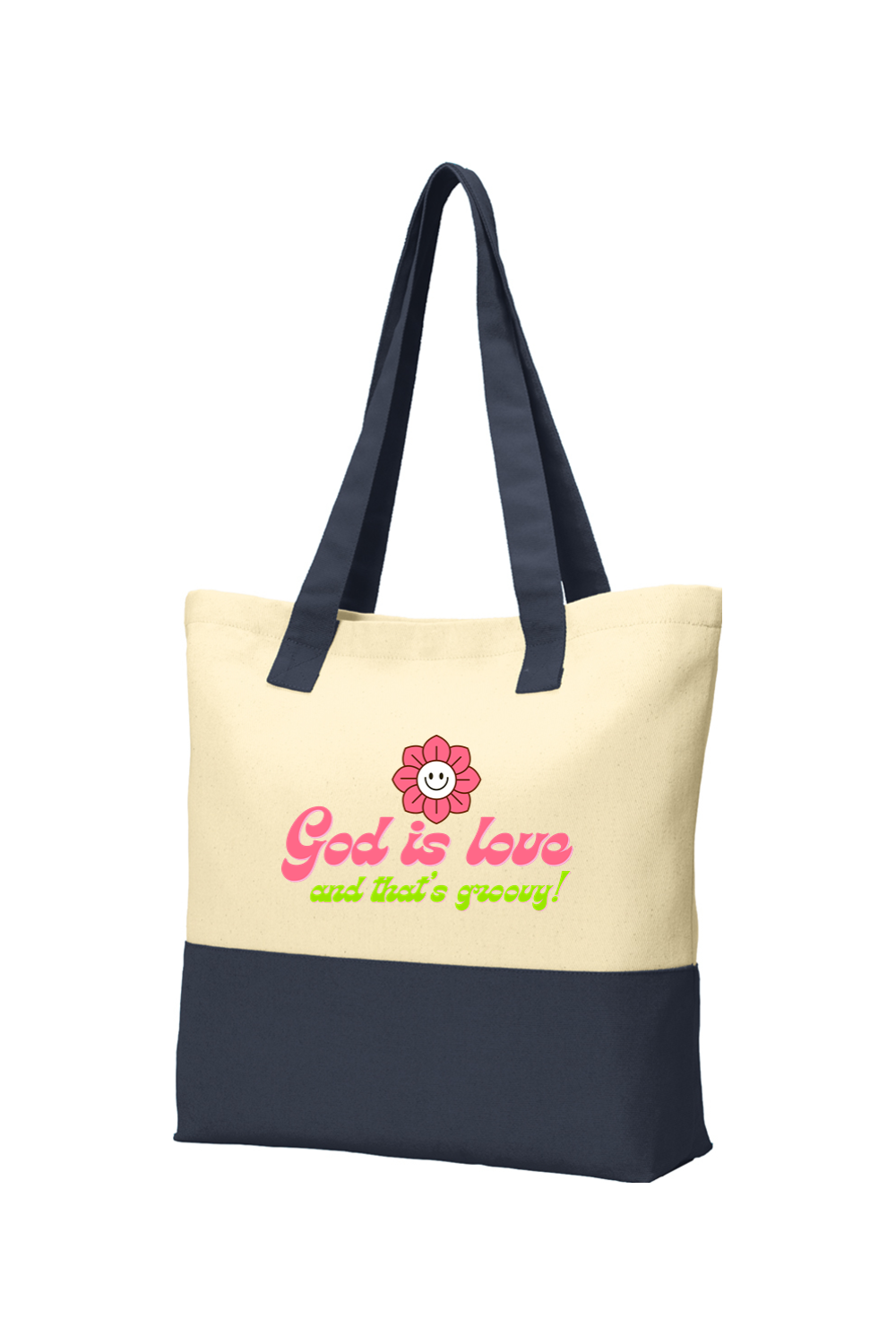 Colorblock Cotton Tote