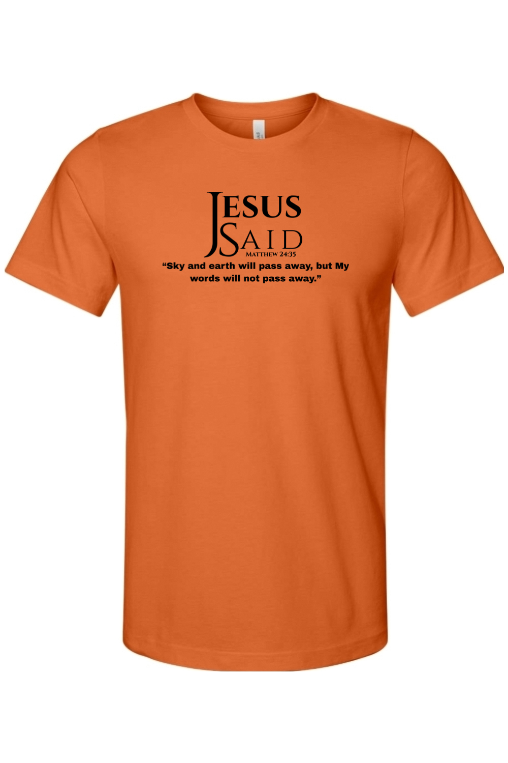 Jesus Said Matthew 24:35