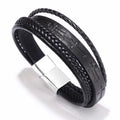 Quad Leather Bracelet
